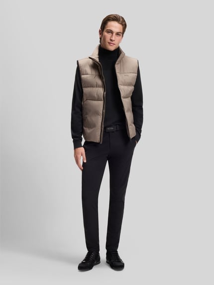BOSS Green Regular Fit Rollkragenpullover aus Woll-Mix Modell 'Momentum' Black 1