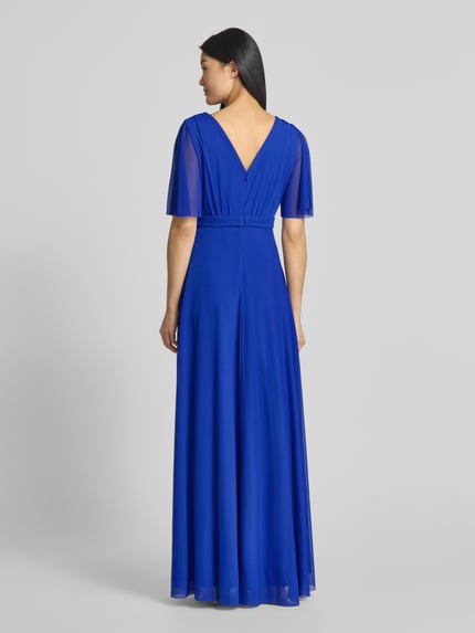Christian Berg Cocktail Abendkleid mit V-Ausschnitt Royal 5