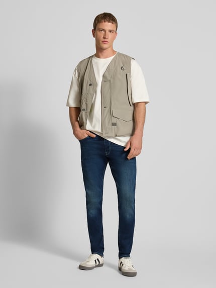 G-Star RAW Slim Fit Jeans im 5-Pocket-Design Dunkelblau 1