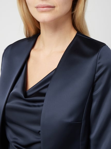 Vera Mont Kurzblazer mit offener Vorderseite Dunkelblau 3