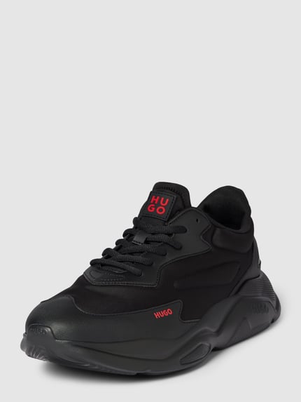 HUGO Sneaker mit Label-Print Modell 'Leon' Black 1
