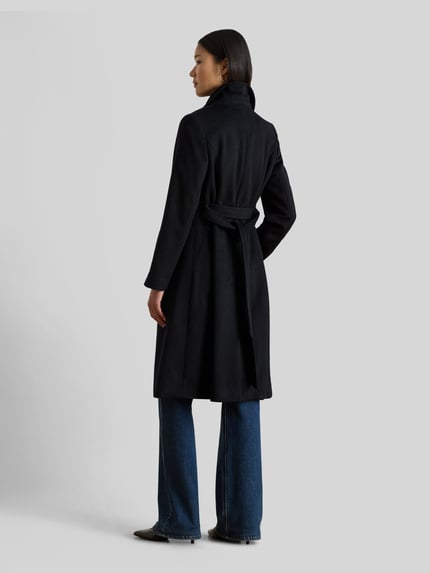 Lauren Ralph Lauren Mantel aus Wolle mit Bindegürtel Black 5