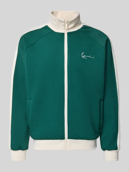 Regular Fit Sweatjacke mit Stehkragen Shop The Look MANNEQUINE