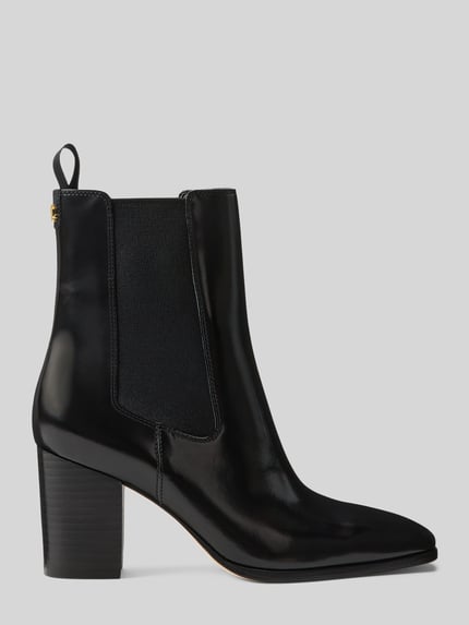 Lauren Ralph Lauren Stiefelette aus echtem Leder mit Logo-Detail Black 2
