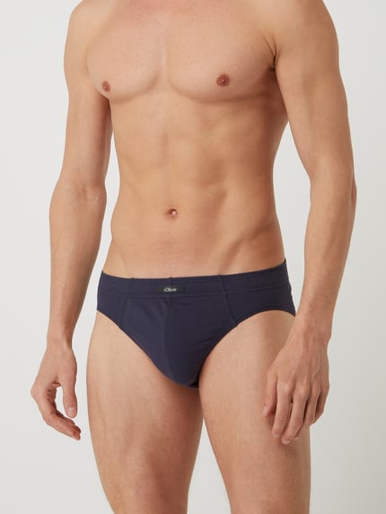 s.Oliver RED LABEL Slip van katoen in een set van 7 stuks Donkerblauw - 2