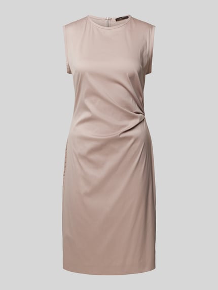 windsor. Knielange kokerjurk met ronde hals Mauve - 2