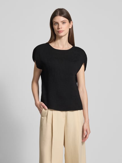 someday. Blusenshirt mit Rundhalsausschnitt Modell 'Zlamea' Black 4