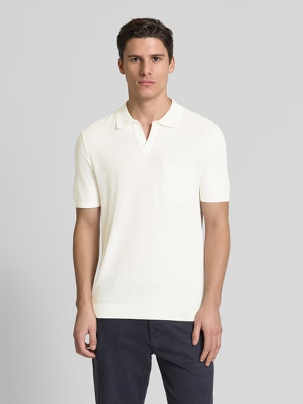 Polo Ralph Lauren Slim Fit Poloshirt mit Kentkragen Weiss 4