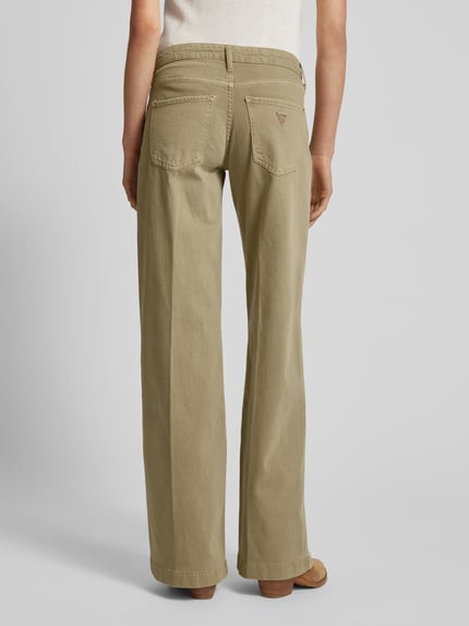 GUESS Regular Fit Jeans mit Seide-Anteil Modell 'SEXY PALAZZO' Jeansblau 5