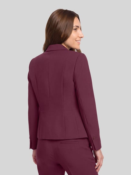 Betty Barclay Regular Fit Kurzblazer mit aufgesetzten Taschen Bordeaux 5