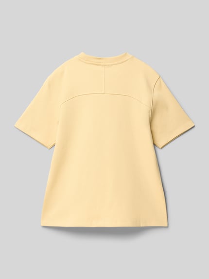 Garcia T-shirt met labelprint Mosterdgeel - 3