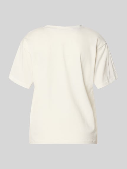 Produktfoto, Regular Fit T-shirt met motiefprint van Jake*s Casual van puur katoen, ronde hals, effen wit, zachte textuur