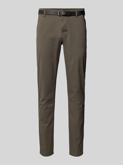 Regular Fit Chino mit Gürtel Shop The Look MANNEQUINE