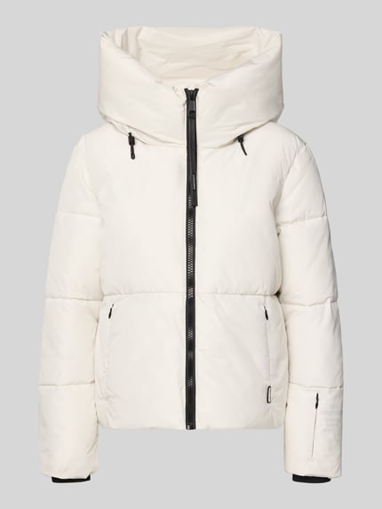 khujo Puffer Jacket mit Reißverschlusstaschen Modell 'AUDREY MATT' Offwhite 2