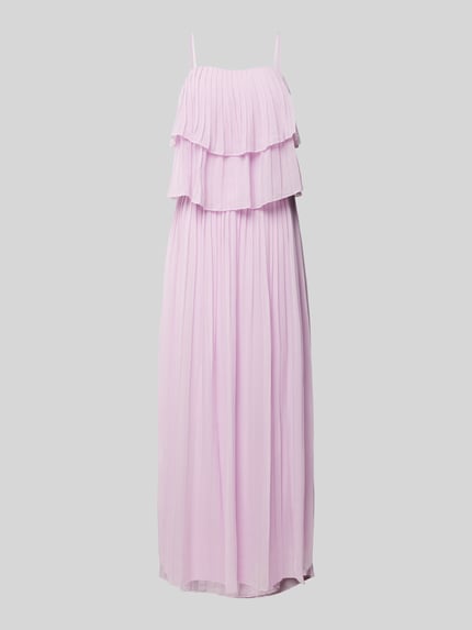 VILA Fließendes Maxikleid mit Volants Modell 'CHIFFON' Rosa 2