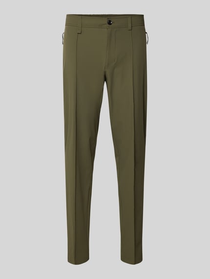 BOSS Green Tapered Fit Hose mit Bügelfalten Modell 'PS SPIRIT 70' Oliv 2