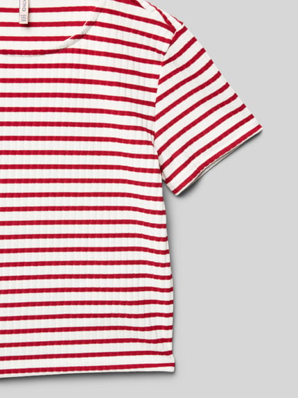 ONLY Regular Fit T-Shirt mit Viskoseanteil Modell 'NELLA' Rot 2