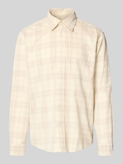Selected Regular Fit Cordhemd aus reiner Baumwolle Modell 'CORD' Offwhite 2