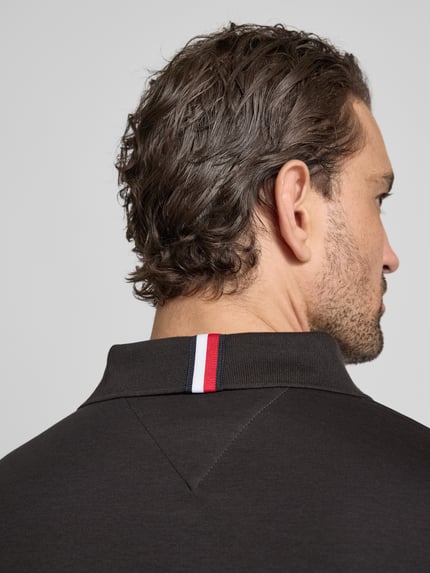 Tommy Hilfiger Koszulka polo o kroju regular fit z wyhaftowanym logo Czarny 3
