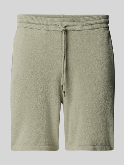 Regular fit sweatshorts met structuurmotief, model 'FRANKIE' Shop The Look MANNEQUINE