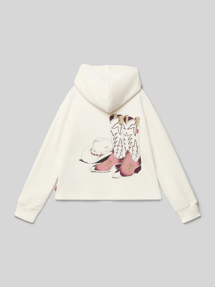 Levi’s® Kids Hoodie mit Kapuze Offwhite 3