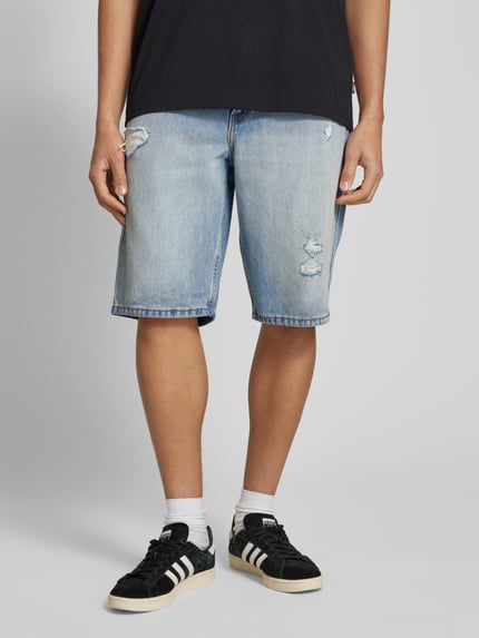 Levi's® Szorty jeansowe o luźnym kroju z przetarciami Jasnoniebieski 4