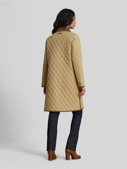Lauren Ralph Lauren Regular Fit Steppmantel mit Logo-Stitching Beige 5