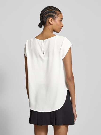 ONLY Blusenshirt in unifarbenem Design Weiss 5