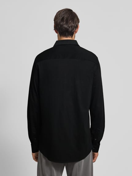 Armani Exchange Regular Fit Freizeithemd mit Haifischkragen Black 5
