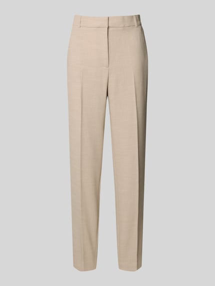 COMMA Broek met persplooien en paspelzakken aan de achterkant Zand - 2