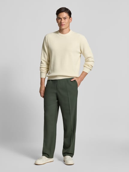 Jake*s Studio Men Bluzka o kroju regular fit z długim rękawem i okrągłym dekoltem Écru 1