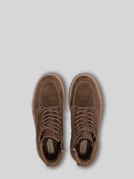 Marc O'Polo Boots aus Rindsvelours mit Warmfutter Taupe 5