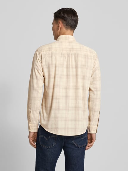 Selected Regular Fit Cordhemd aus reiner Baumwolle Modell 'CORD' Offwhite 5