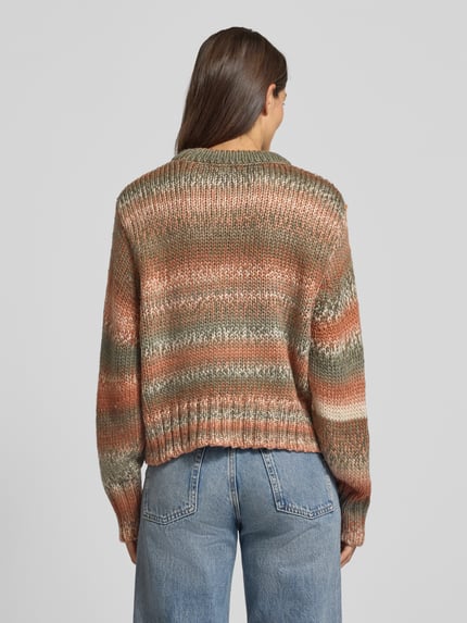 Apricot Sweter z dzianiny o kroju relaxed fit z okrągłym dekoltem Rdzawoczerwony 5