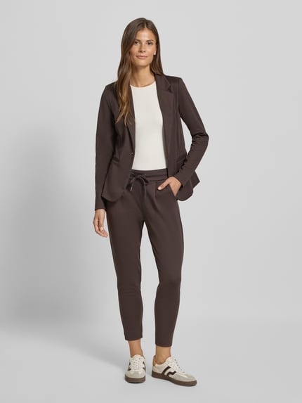 ICHI Sweatpants mit elastischem Bund Modell 'KATE' Dunkelbraun 1