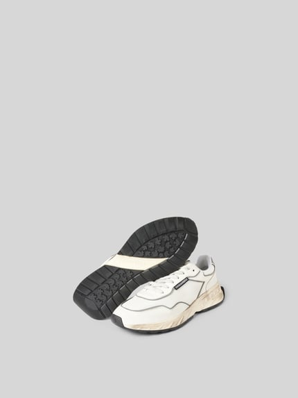 Dsquared2 Sneakersy z detalami z logo Złamany biały 5