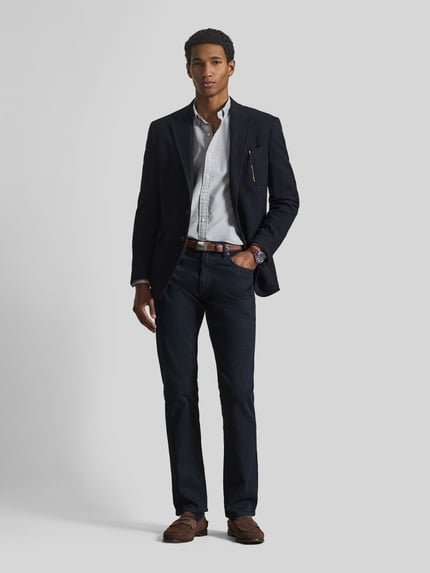 Polo Ralph Lauren Relaxed Fit Freizeithemd aus reiner Baumwolle Dunkelblau 1