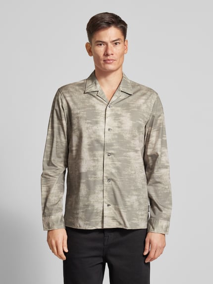 CK Calvin Klein Oversized Hemdjacke aus Viskose mit durchgehender Knopfleiste Khaki 4