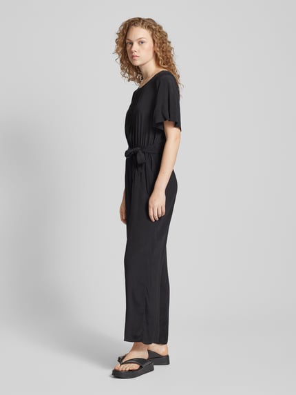 Tom Tailor Denim Jumpsuit mit gelegten Falten Black 1