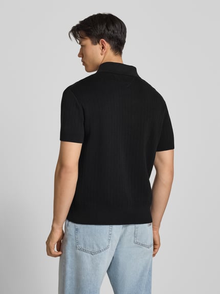 Tommy Jeans Regular Fit Poloshirt aus reiner Baumwolle  Black 5