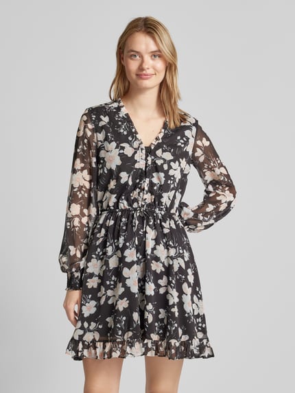 GUESS Minirok met bloemenprint, model 'VANESSA' Zwart - 4