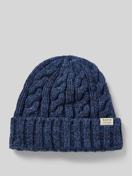 Barts Czapka beanie z detalem z logo model ‘Kaen’ Granatowy 1