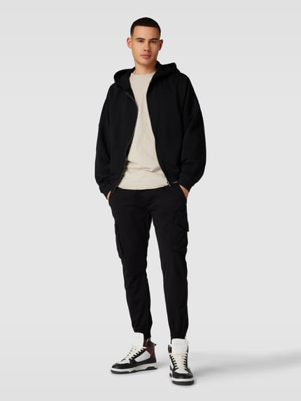 Alpha Industries Cargohose mit Label-Details Modell 'Twill' Black 1