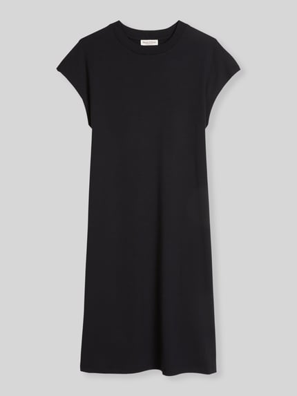 Marc O'Polo Knielange vrijetijdsjurk van katoenmix Marineblauw - 2