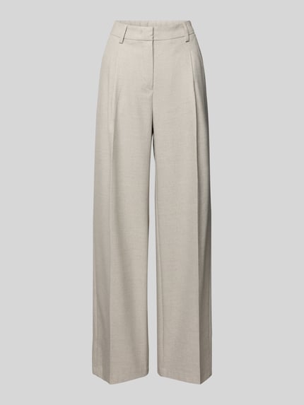 OPUS PANTS Spodnie materiałowe w kant model ‘Moira Soul’ Jasnoszary 2