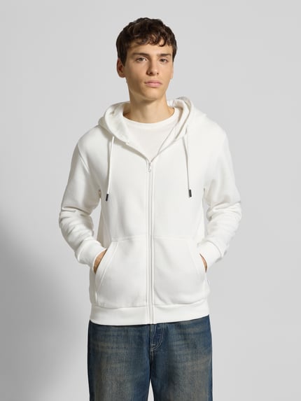 JACK & JONES Sweatjacke mit Kapuze Modell 'BRADLEY' Offwhite 4