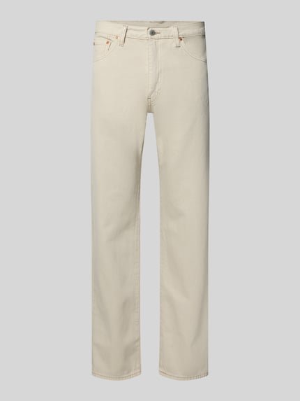 Produktfoto, Straight Fit Jeans im 5-Pocket-Design Modell '555®' von Levi's®, beige, reine Baumwolle, Relaxed-Fit, Struktur glatt