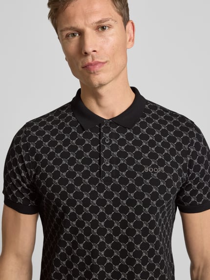 JOOP! COLLECTION Koszulka polo o kroju regular fit z wyhaftowanym logo model ‘Paigam’ Czarny 3
