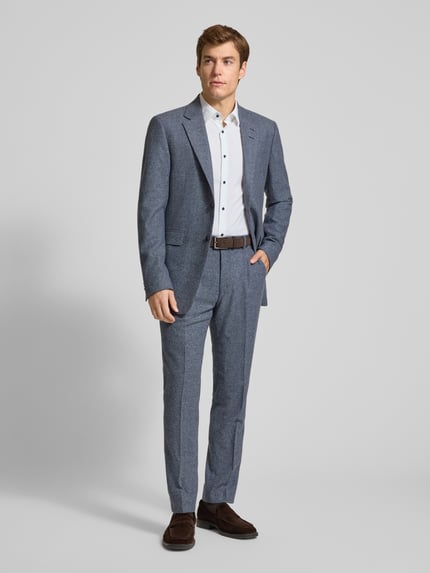 BOSS Slim Fit Businesshemd mit extra langem Arm Modell 'HANK' Weiss 1