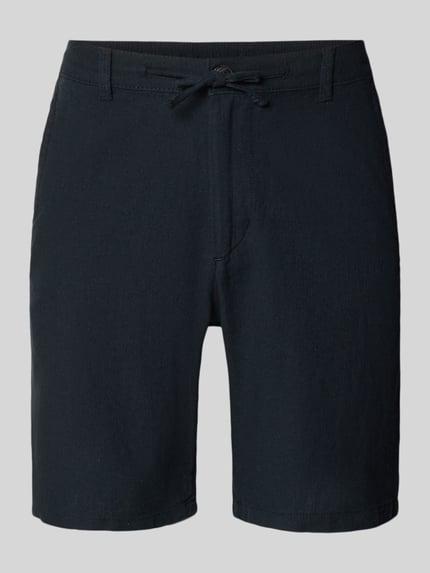 Szorty chino o kroju regular fit z mieszanki bawełny i lnu model 'BRODY' Shop The Look MANNEQUINE